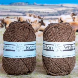 Wool Ball Loaghtan/White Shetland Mix